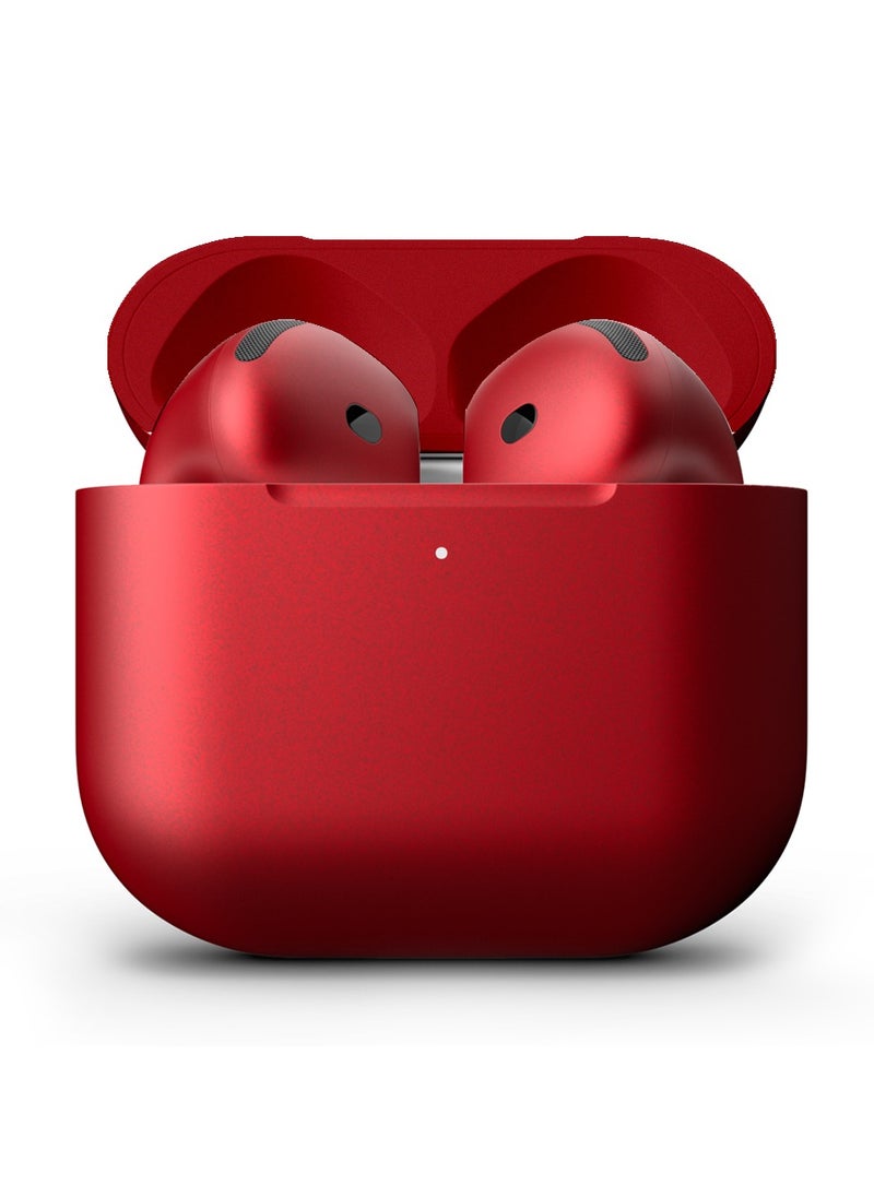 Craft - MERLIN CRAFT CUSTOMIZED APPLE AIRPODS 4 PRODUCT RED BOLD - Image 1