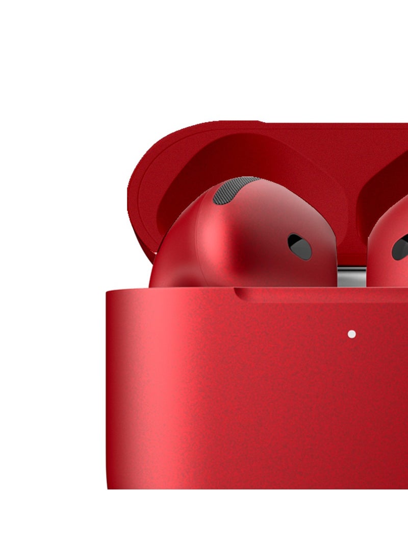 Craft - MERLIN CRAFT CUSTOMIZED APPLE AIRPODS 4 PRODUCT RED BOLD - Image 1