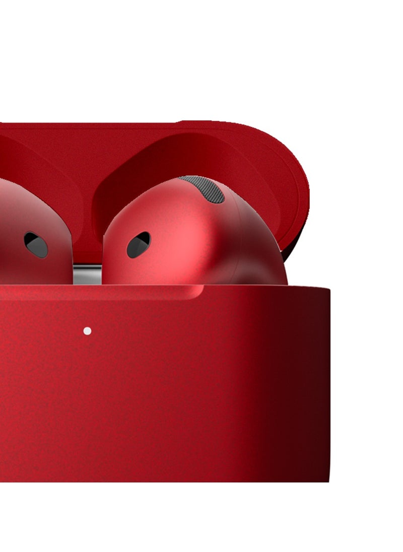 Craft - MERLIN CRAFT CUSTOMIZED APPLE AIRPODS 4 PRODUCT RED BOLD - Image 1