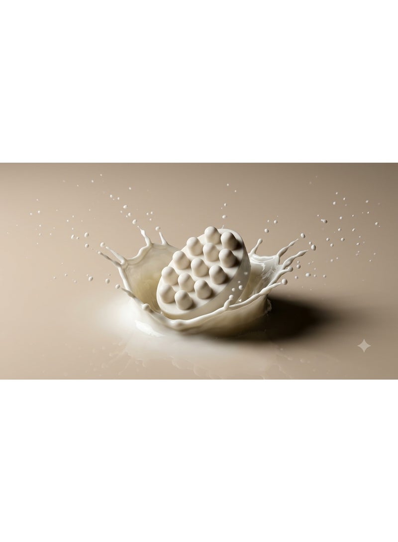 Natural Milky Massage Soap 90g - Premium Handmade Craftsmanship for Deep Moisturizing and Instant Glow - Image 2
