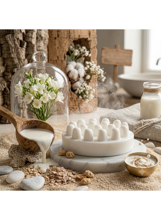 Natural Milky Massage Soap 90g - Premium Handmade Craftsmanship for Deep Moisturizing and Instant Glow - Image 5