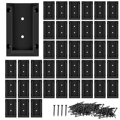 Eapele 40pcs Deck Railing Brackets Connectors for 2x4 Railing Wood Post with 240pcs Wood Screws - Image 1