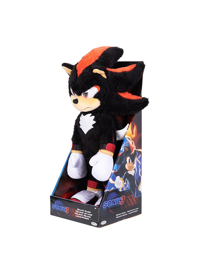SONIC Sonic 3 Movie Deluxe Plush Shadow 13 Inch - Black  - Image 2