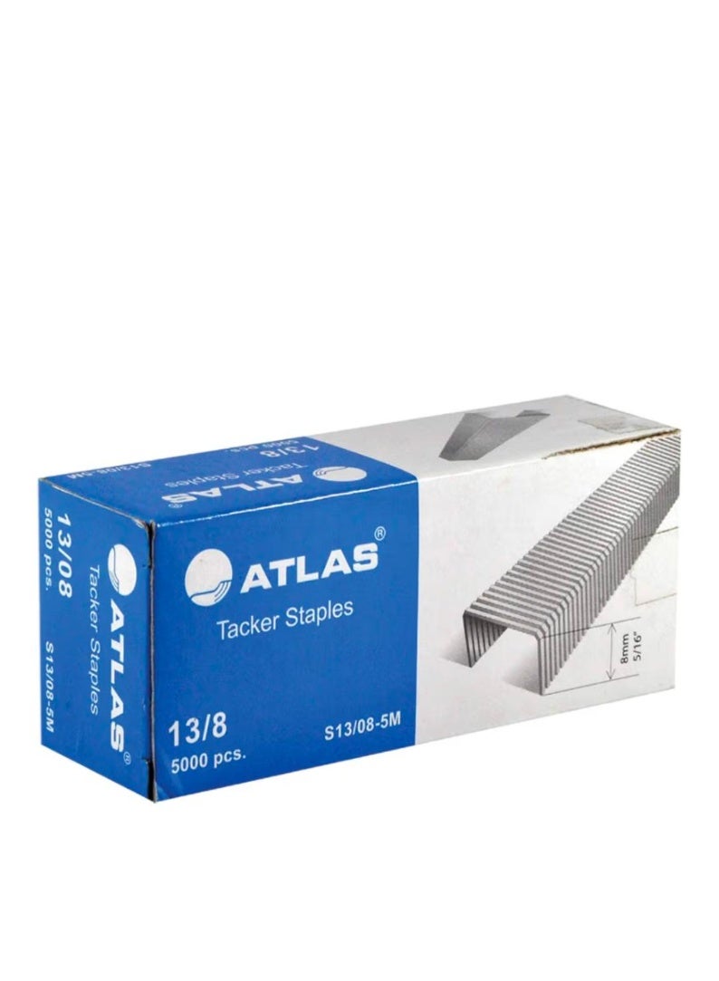 Atlas Tacker Staples 13/8 Heavy Duty Staple Pins 5000 Pieces for Staple Gun Upholstery Wood Office Use