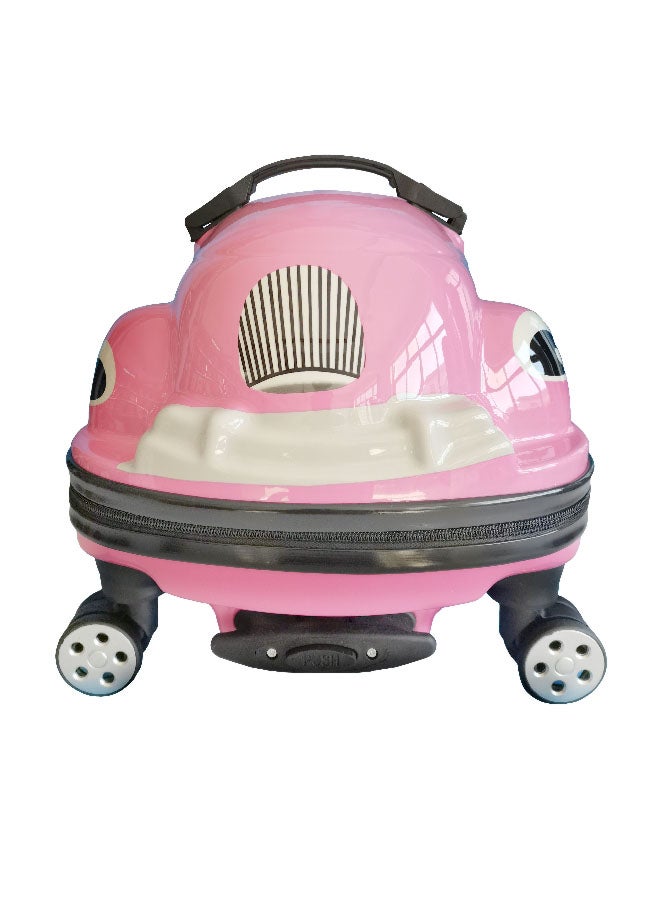 TUCCI حقيبة سفر للأطفال بتقنية العجلات المزدوجة داشموبيل باللون الوردي 19.7 x 13 x 12.2 بوصة T0397 - Image 2