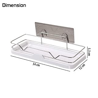 JAYI Jay Unique Magic Sticker Series Self Adhesive Wall Mounted Bathroom Storage Organizer Shelf Bathroom Racks and Shelves Without Drilling - Image 2
