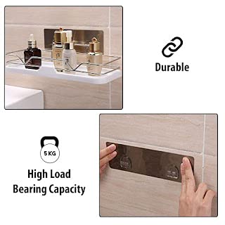 JAYI Jay Unique Magic Sticker Series Self Adhesive Wall Mounted Bathroom Storage Organizer Shelf Bathroom Racks and Shelves Without Drilling - Image 4