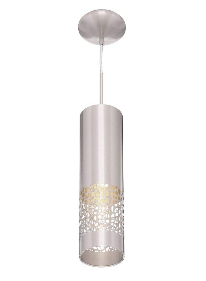 EGLO 201424A Carmelia 1-Light White Pendant Adjustable Lighting Fixture with Geometric Shade for Kitchen Island, Hallway, and Dining Room, Satin Nickel - Image 3