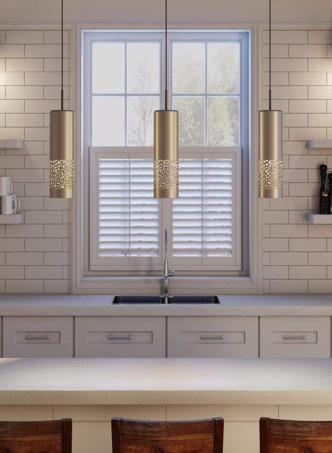 EGLO 201424A Carmelia 1-Light White Pendant Adjustable Lighting Fixture with Geometric Shade for Kitchen Island, Hallway, and Dining Room, Satin Nickel - Image 2