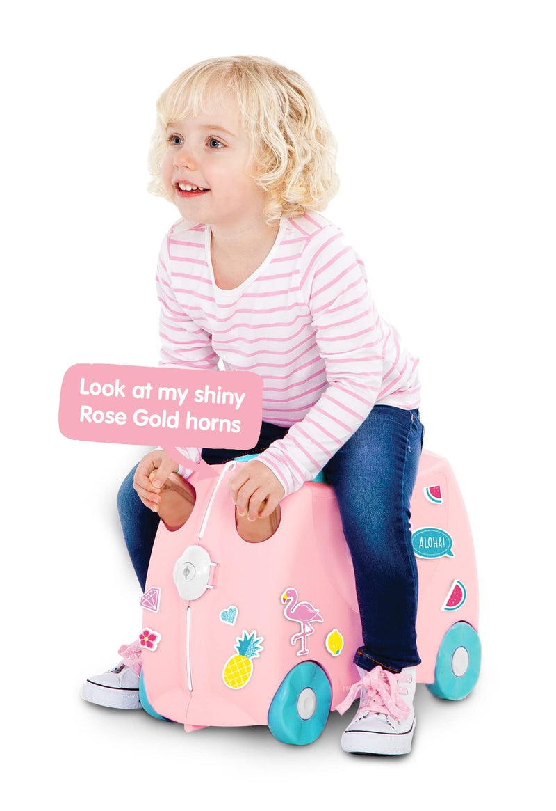 Trunki Ride-on Suitcase Flossi Flamingo - Image 5