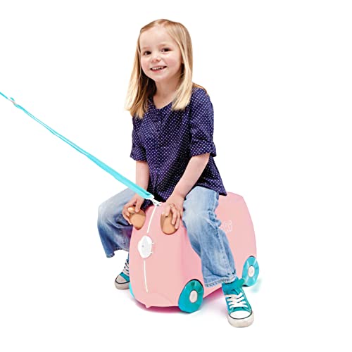 Trunki Ride-on Suitcase Flossi Flamingo - Image 3