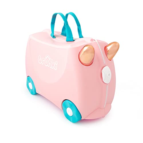 Trunki Ride-on Suitcase Flossi Flamingo - Image 1