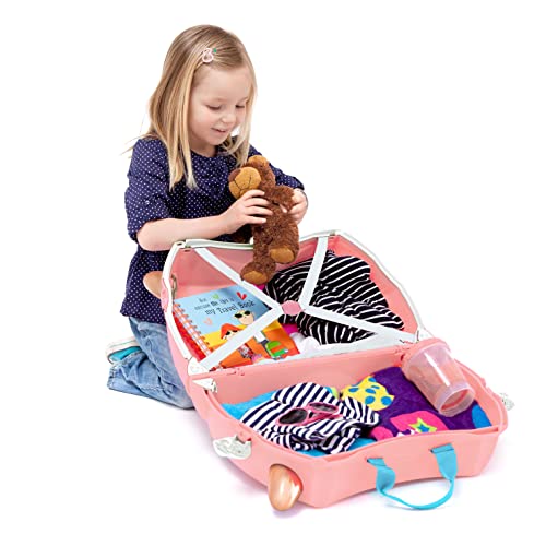 Trunki Ride-on Suitcase Flossi Flamingo - Image 4