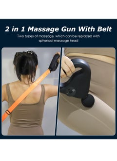 Prime by javaudan Deep Tissue Muscle Electric Massage Gun Massage Belt Slimming Massager Vibration Massage Gun with Belt Percussion Vibration with 8 Heads Portable Gun Massager For Targeted Pain Relief,Muscle Soreness  - Image 4