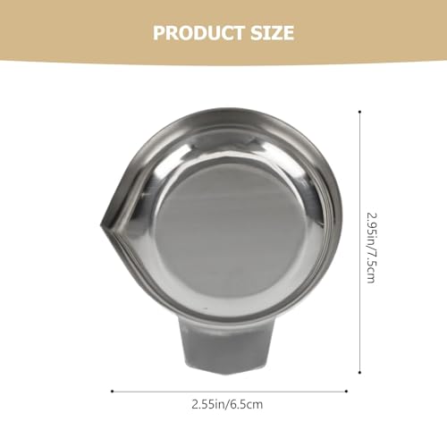 ATORSE Jewelry Weighing Pan Food Scale Pan Tray Versatile for Powder Jewelry 1pcs Stainless Steel - Image 2