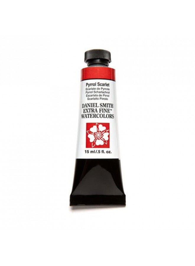 DANIEL SMITH Extra Fine Watercolor 15ml Paint Tube, Pyrrol Scarlet, 0.5 Fl Oz (Pack of 1) - Image 1