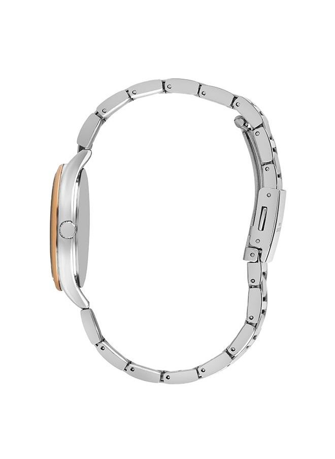 Lee Cooper Lee Cooper LC07518.530 Women's Analog Display Watch & Metal Strap Silver/Rose Gold  - Image 2