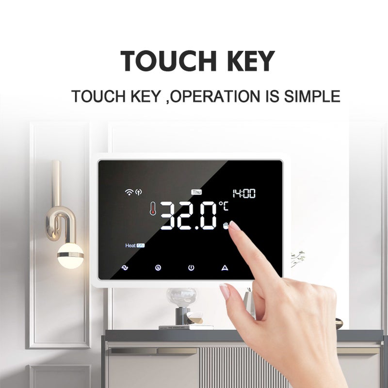 WIFI Smart Thermostat Smart Heating Radiator Thermostat Voice App Control Digital Programmable Thermostat Indoor Constant Temperature Controller Anti Freezing Backlit LCD Display - Image 5