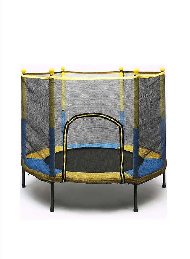 JSAITOYS 4.5ft Kids Rust-Resistant Foldable Waterproof Portable Stylish Jumping Trampoline - Image 1