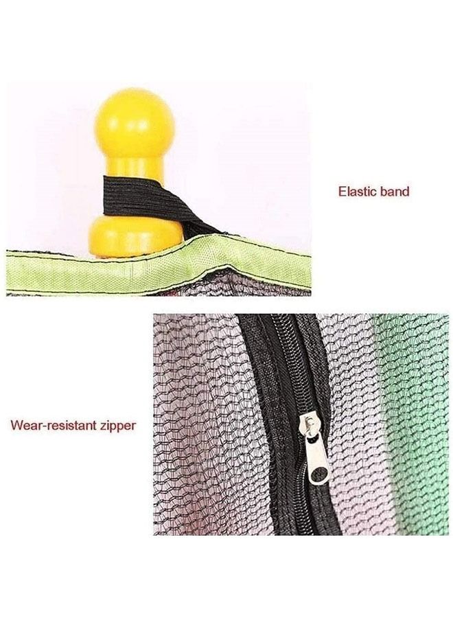 JSAITOYS 4.5ft Kids Rust-Resistant Foldable Waterproof Portable Stylish Jumping Trampoline - Image 2