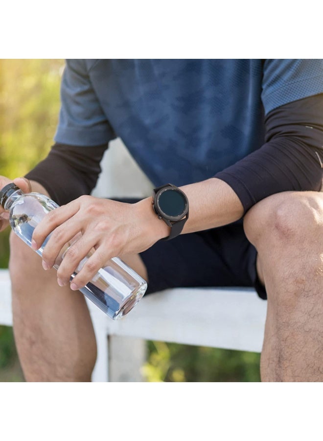 O Ozone (Pack of 4) Silicone Bands Compatible With Samsung Galaxy Watch Ultra LTE 47mm / Galaxy Watch 3 45mm/Watch 46mm, 22mm Quick Release Silicone Replacement Watch Strap for Women Men - Multicolor - Image 4