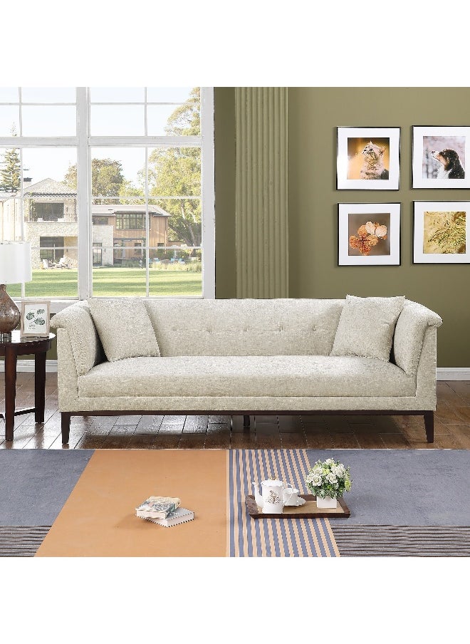 Home Box Anniston 3-Seater Fabric Sofa with 2 Cushions  - Image 1