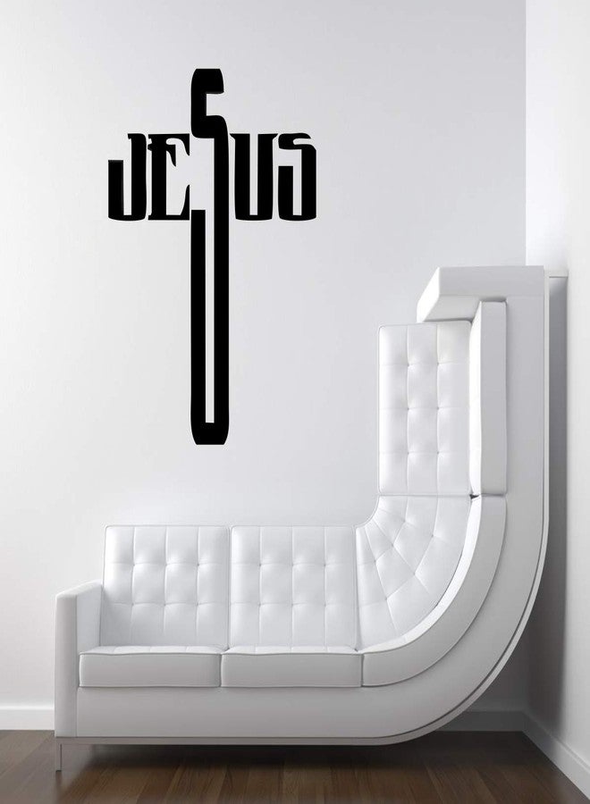 VCREATE DECOR Jesus Wall Sticker & Decal (PVC Vinyl,Size-58 Cm X 33 Cm) - Image 2
