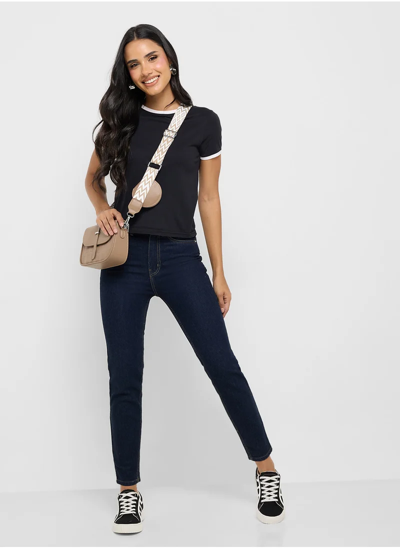 جينجر High Rise Skinny Jeans