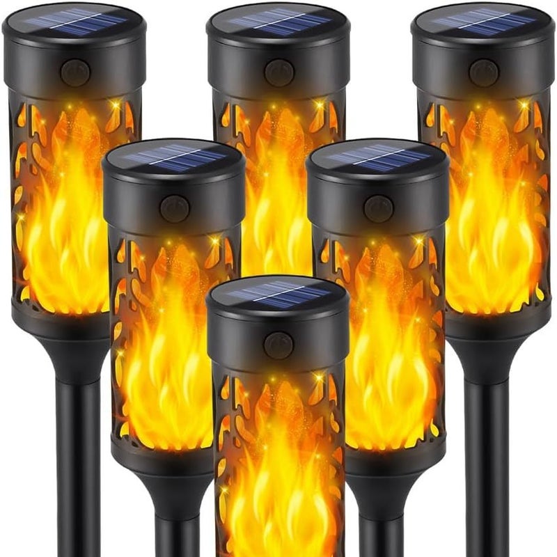 New Round Solar Flame Lamp for Outdoor Courtyard, Lawn, and Garden Lighting（2P） - Image 5