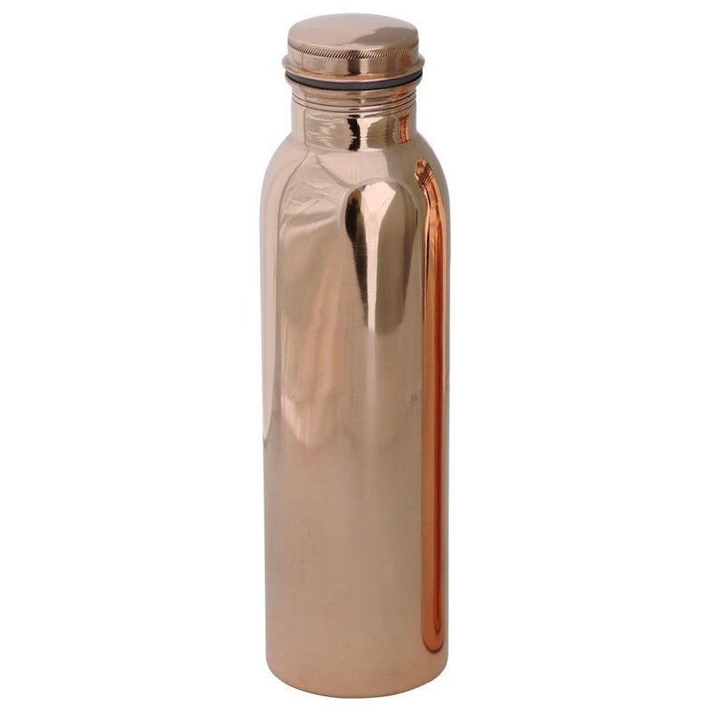 PIEPOT PIEPOT 100 Pure Copper Water Bottle 1 Litretamba bottle 1 litreDrinking Water bottle copper Brown Pack of 1 Plain Polished - Image 1