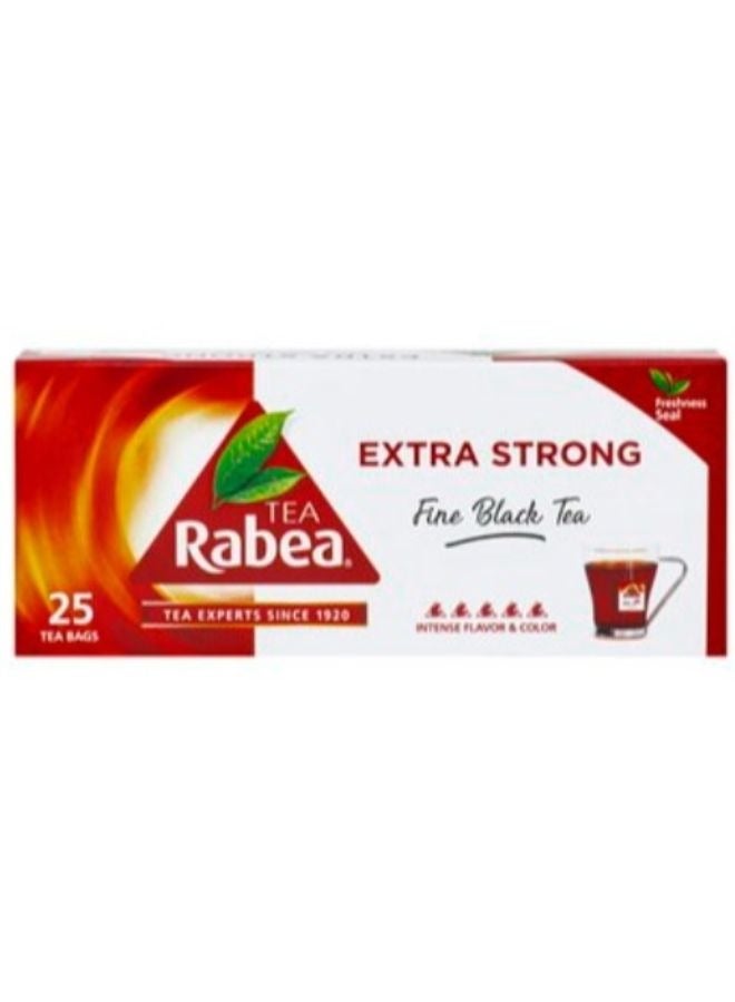 Rabea tea Extra Strong Black Tea 25 Teabags (50g)