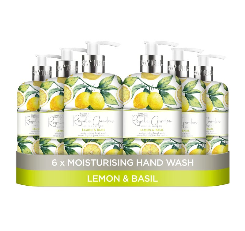 Baylis & Harding بايليس هاردينغ رويال جاردن إصدار محدود غسول يدين بالليمون والريحان 500 مل صديق للنباتيين 1 × 500 مل - Image 2