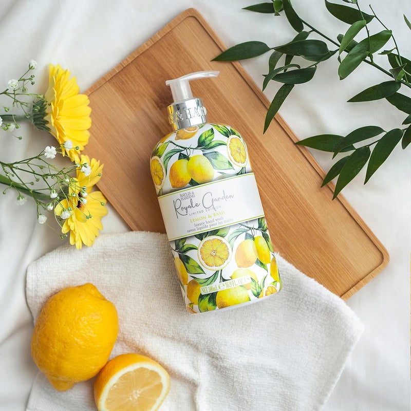 Baylis & Harding بايليس هاردينغ رويال جاردن إصدار محدود غسول يدين بالليمون والريحان 500 مل صديق للنباتيين 1 × 500 مل - Image 5