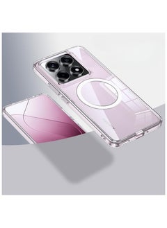 General Clear Case Compatible with Xiaomi 14T Pro, Built In Magnetic Suction, Four Corner Airbag Anti Drop Shell Cover for Xiaomi 14T Pro  - Image 1
