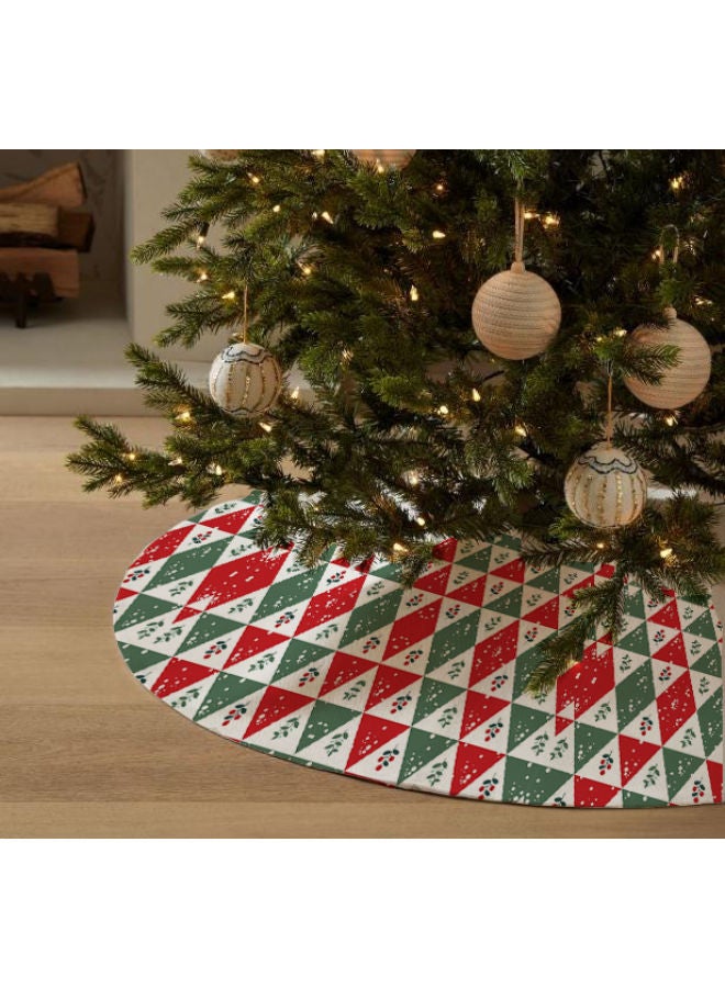 Home Print Velvet Christmas Tree Skirt That Would Make A Fantastic Addition To Your Holiday Themed Homes