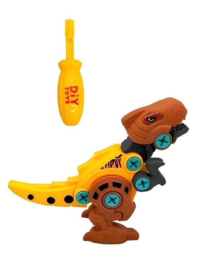 Dinosaur Construction Montessori Early Learning Toys Kit Design for Can Take Apart and Assembled with Realistic Simulation Design, Come with Screwdriver and Tyrannosaurus Dinosaur Assembly - Image 1