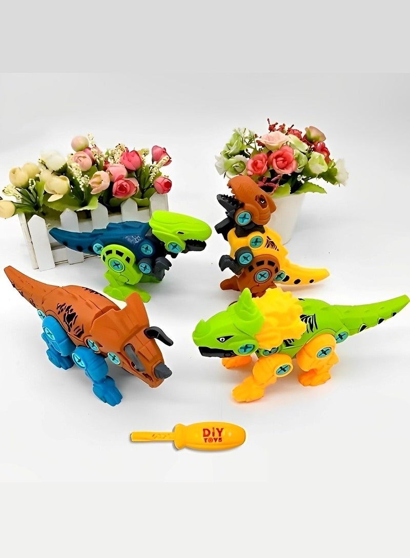 Dinosaur Construction Montessori Early Learning Toys Kit Design for Can Take Apart and Assembled with Realistic Simulation Design, Come with Screwdriver and Tyrannosaurus Dinosaur Assembly - Image 5