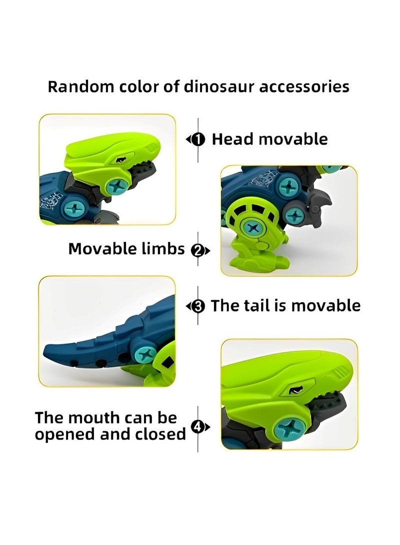 Dinosaur Construction Montessori Early Learning Toys Kit Design for Can Take Apart and Assembled with Realistic Simulation Design, Come with Screwdriver and Tyrannosaurus Dinosaur Assembly - Image 3