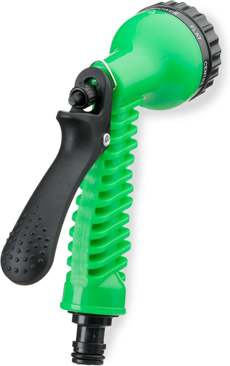 garbnoire مسدس ماء 7 في 1 متعدد الأنماط عالي الضغط لخرطوم الحديقة للنباتات والعشب والزهور والحيوانات الأليفة وغسيل السيارات والدراجات (عبوة من 1) - Image 2