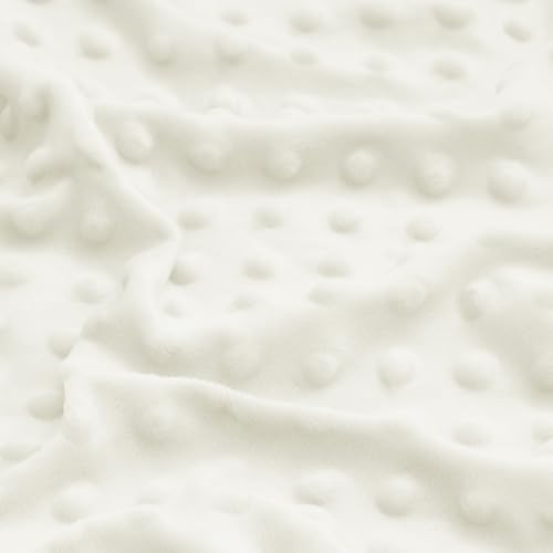 Entisn Baby Crib Sheets 2 Pack, 28 x 52 Inch Minky Dot Fitted Crib Mattress Sheet for Boys and Girls, Soft and Warm Fleece Nursery Bedding for Standard Toddler Bed Mattresses (White) - Image 5