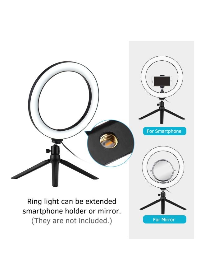 docooler LED Photography Ring Light With Tripod Stand Set White/Black - Image 5