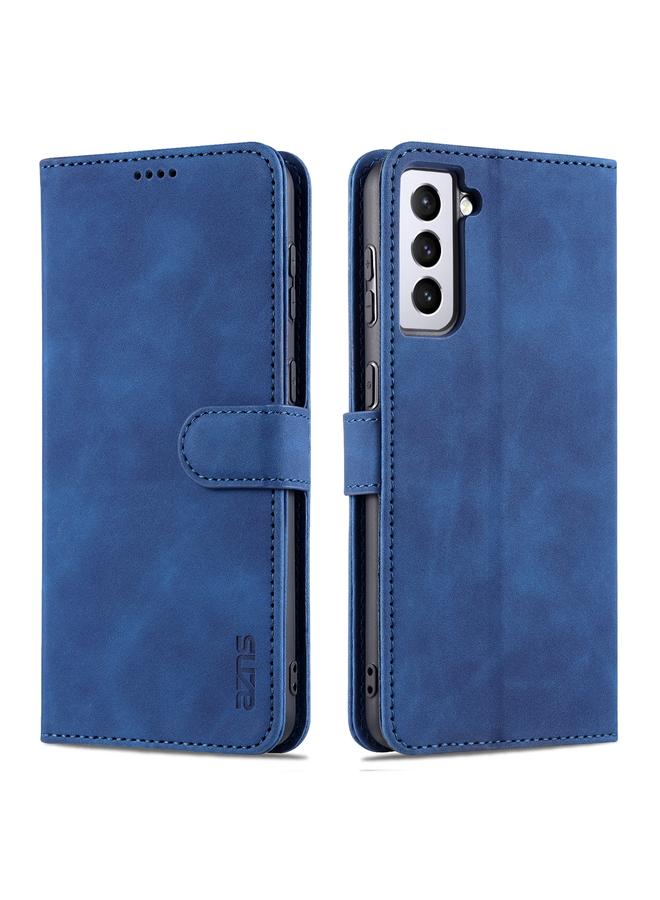 The Bros Case For Samsung Galaxy S21+ 5G Skin Feel Calf Texture Horizontal Flip Leather Case with Card Slots & Holder & Wallet