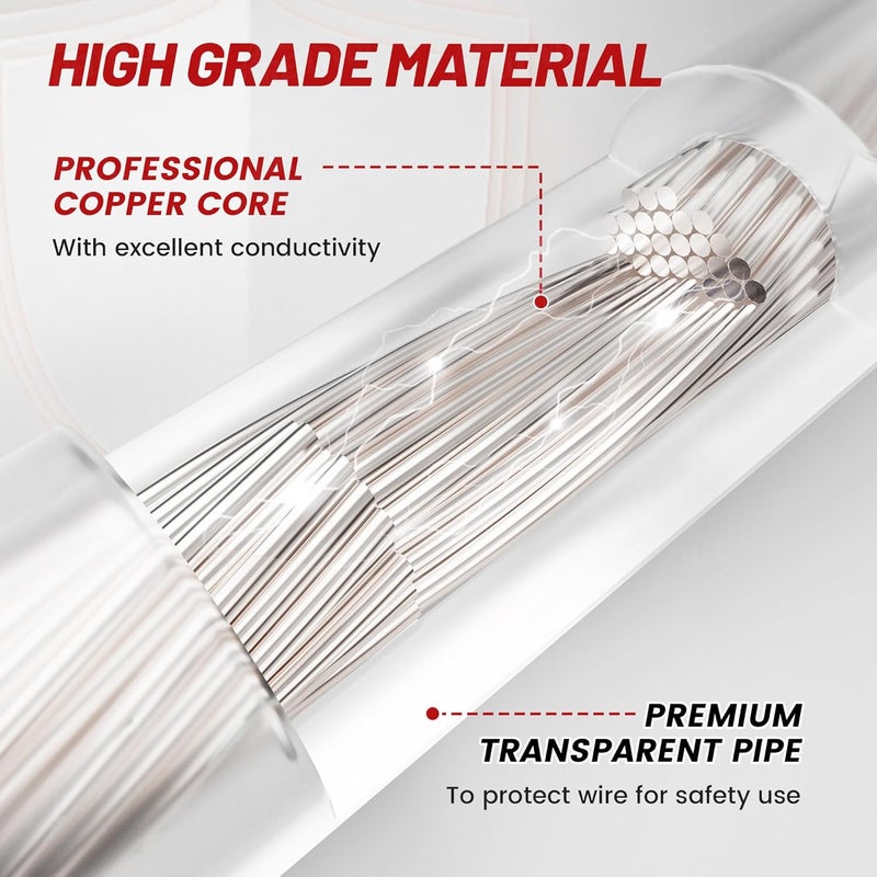 RED WOLF موصل محول سلك مكبر صوت باب السيارة متوافق مع نيسان سنترا التيمه روج 2004-2019، إنفينيتي 2006-2018 نموذج 4 قطع - Image 4