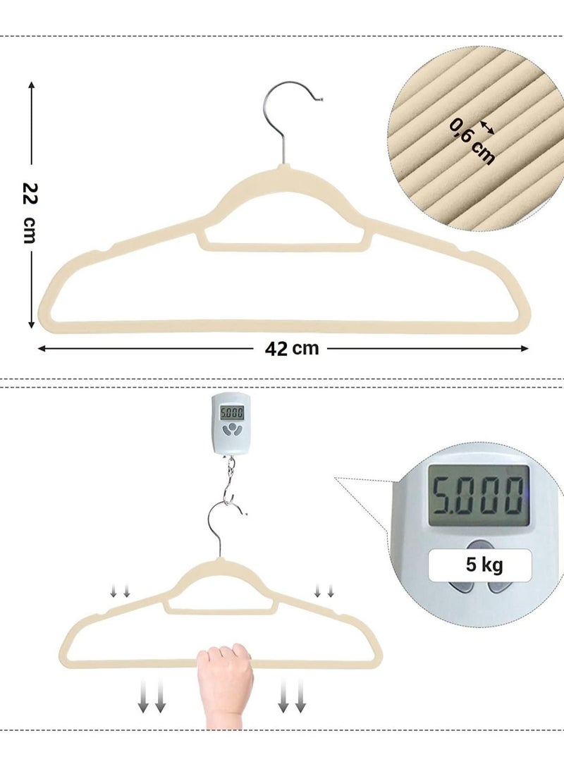 CityRiya-Long Hangers 20 Pack Coat Hanger Premium Suit Hangers for Men Women Robe Hangers Heavy Duty Clothing Hangers Pants Hanger Set Black Clothes Hangers with 360° Rotatable Hook & Shoulder Grooves - Image 2