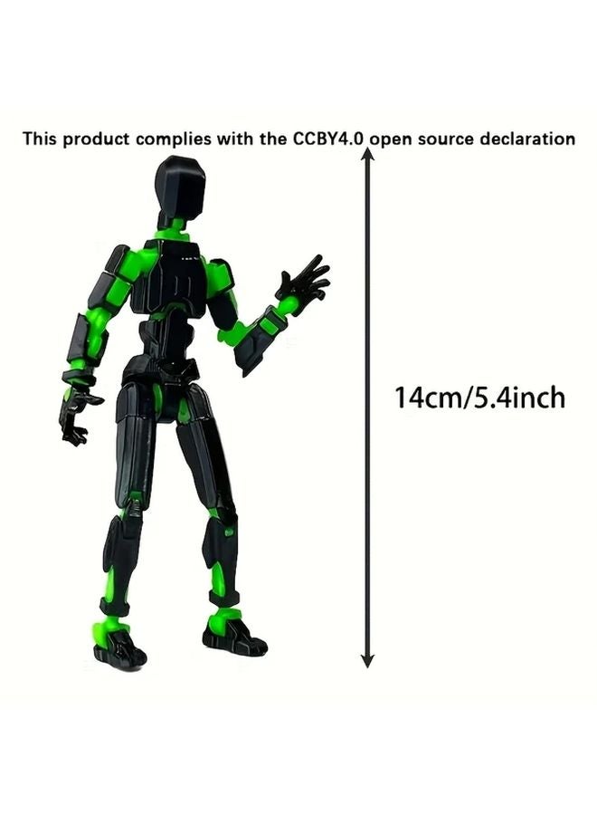 8 Random Colors Articulated Robot Figure Movable Joint Toy DIY Craft Kit Gift - Image 4