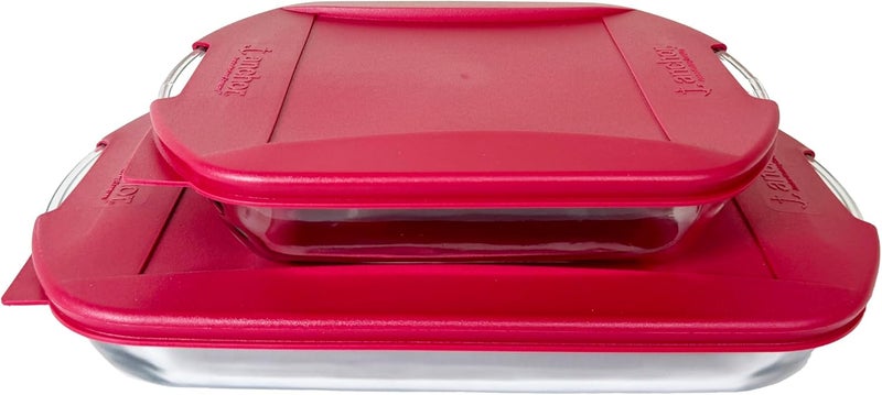 Anchor Hocking 4-Piece Essential Bakeware Set with Lids - Image 1