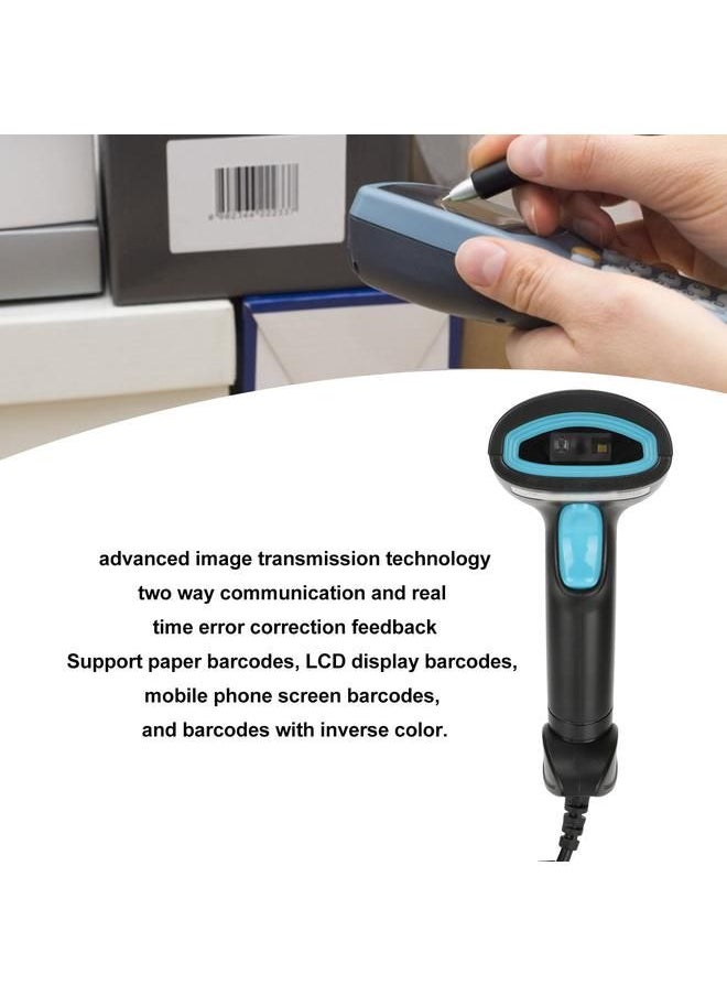 Arabest - Portable scanner Quick Scanning IP54 Waterproof Ergonomic Design USB scanner For 1D 2D shape code QR - Image 1