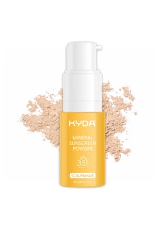 KYDA KYDA Mineral Dry Shampoo Sunscreen Powder, for Scalp and Hair, SPF 35 PA++, Scalp Sunscreen Powder, Broad Spectrum UV Protection, Lightweight, No-Greasy, 0.71 Oz. 