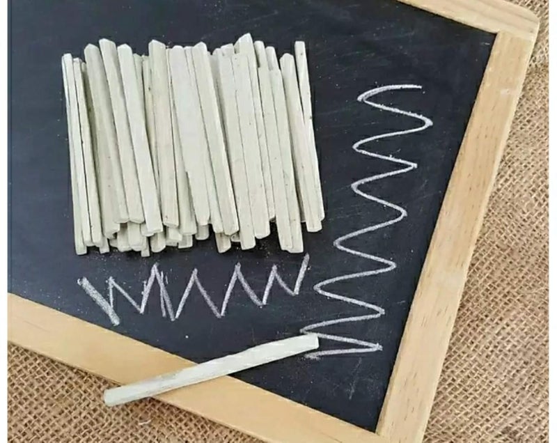 Generic Niva Slate Pencils White Slate pencil slate chalk 1kg - Image 4