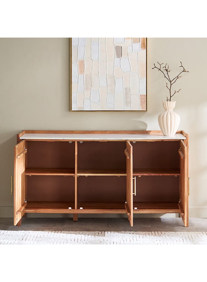 Home Box خزانة جانبية من الرخام الأصلي بطول 1.6 متر من Midtown NXT - Image 3